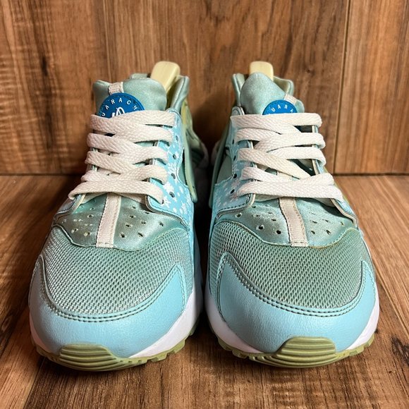 Nike Huarache Run Print GS Youth Running Shoes Blue White 704946 401 Size 5.5Y - Picture 4 of 8